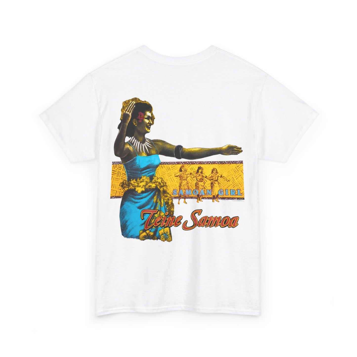 Samoan Strength Samoan Girl Teine Samoa Shirt Vintage Design 90s New Print T-shirt Unisex Heavy Cotton Tee