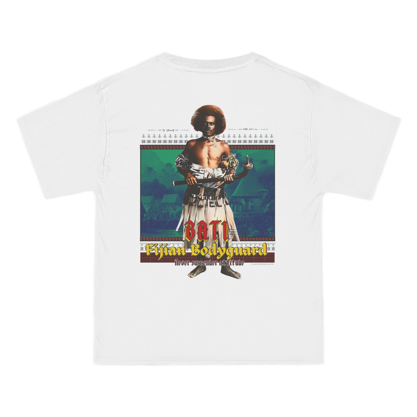 Local Strength Bati Fijian Bodyguard Never Surrender Attitude Tabu Soro Beefy-T®  Short-Sleeve T-Shirt