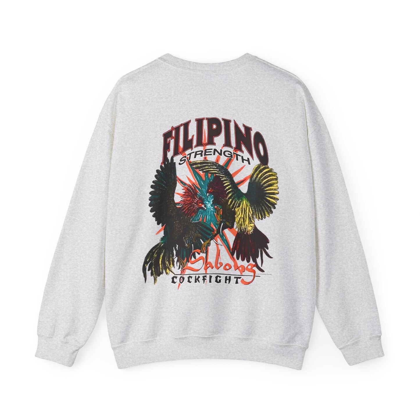 Filipino Strength Sabong Cockfight Vintage Design 90s New Print Unisex Heavy Blend™ Crewneck Sweatshirt