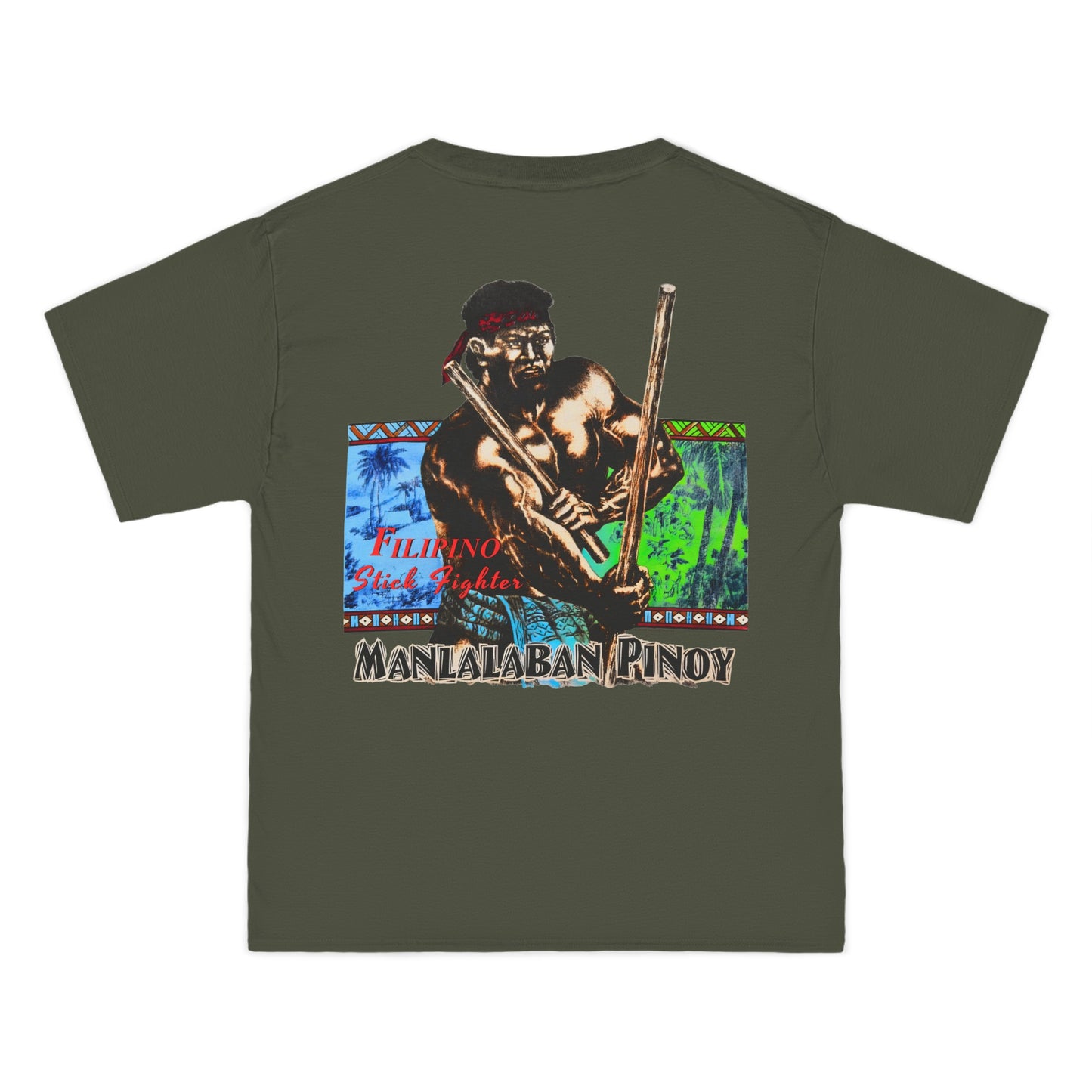 Filipino Strength Manlalaban Pinoy Stick Fighter Vintage Design 90s New Print Beefy-T®  Short-Sleeve T-Shirt