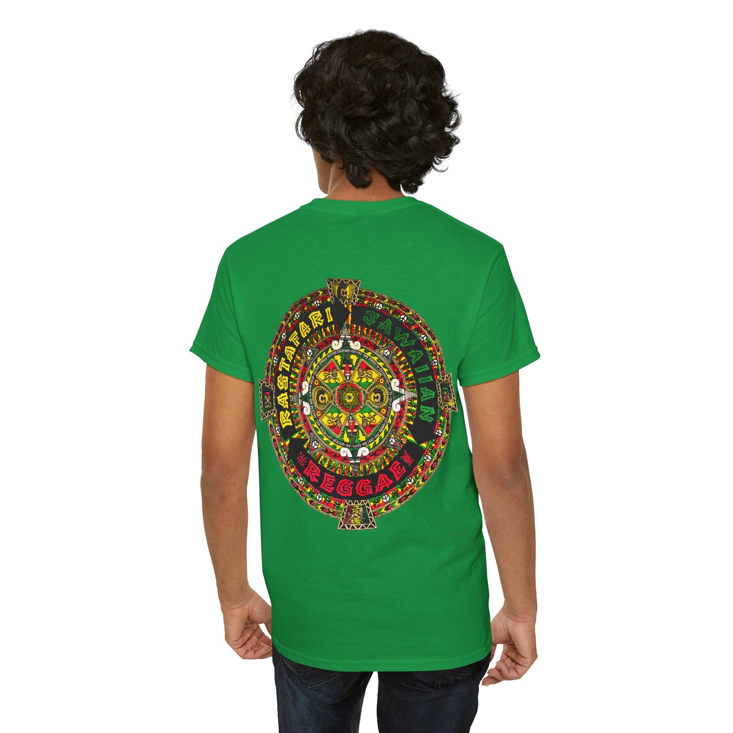 Jawaiian Strength Rastafari Jawaiian Reggae Vintage Design 90s New Print T-shirt Unisex Heavy Cotton Tee