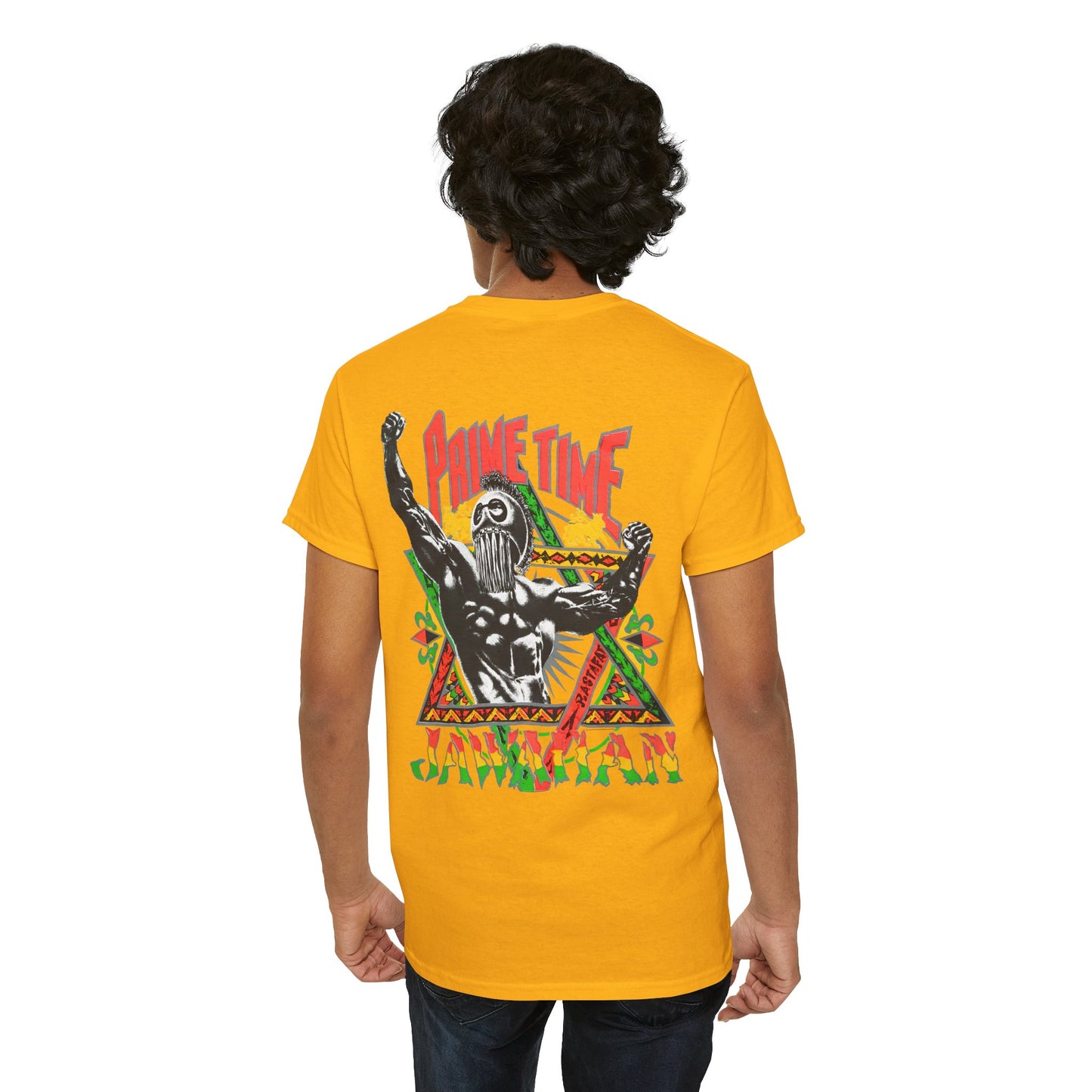 Jawaiian Strength Prime Time Jawaiian Vintage Design 90s New Print Unisex Heavy Cotton Tee