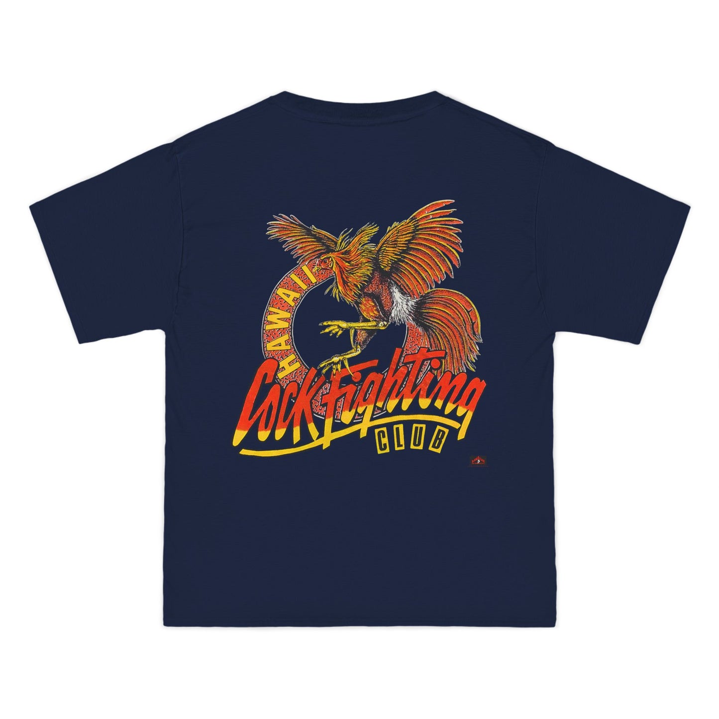 Hawaiian Strength Cockfighting Club Hawaii Vintage Design 90s New Print Beefy-T®  Short-Sleeve T-Shirt