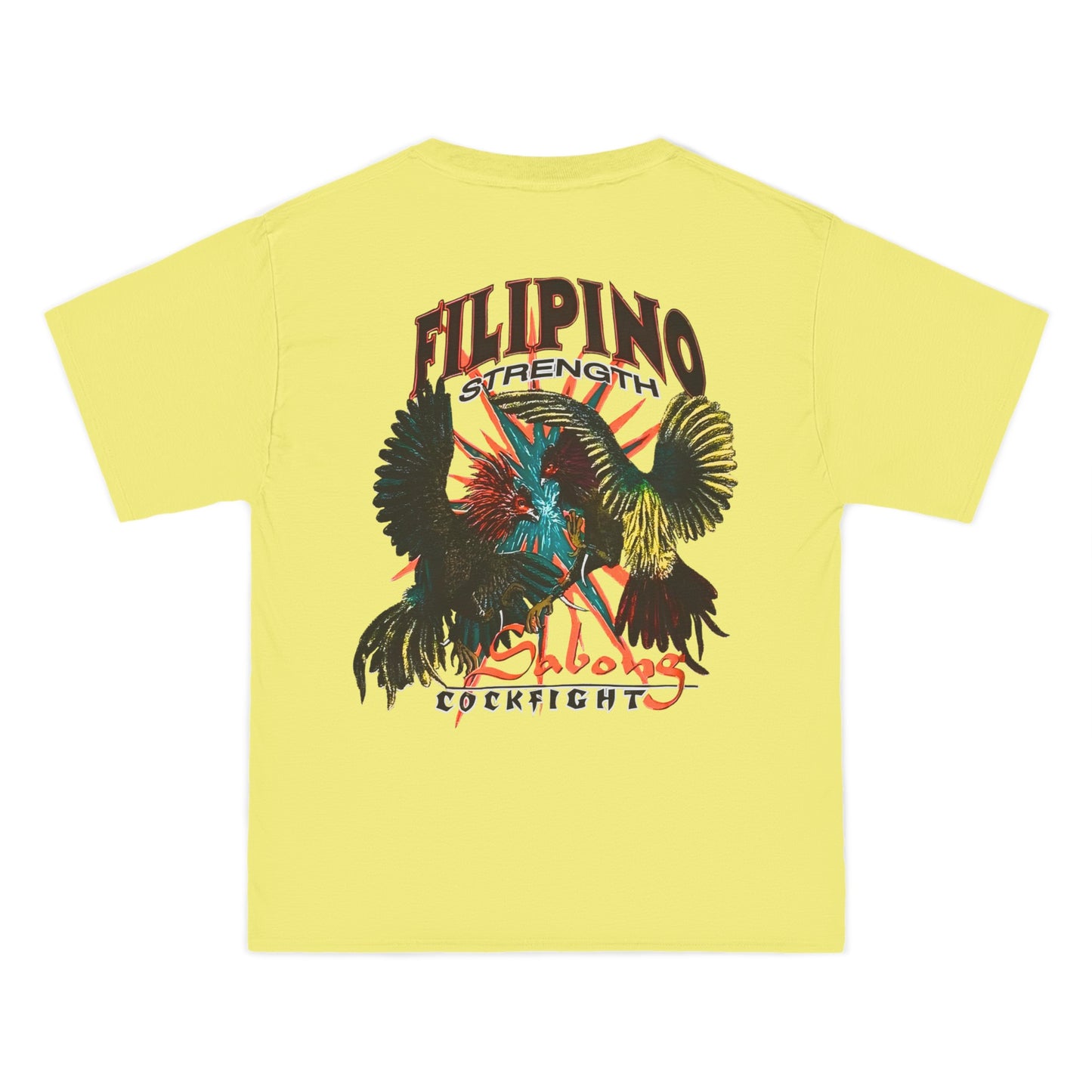 Filipino Strength Sabong Cockfight Vintage Design 90s New Print Beefy-T®  Short-Sleeve T-Shirt