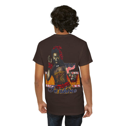 Local Strength Tongan Girl Ta'ahine Vintage Design 90s New Print Unisex Heavy Cotton Tee