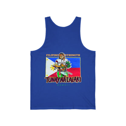 Filipino Strength Tunay Na Lalaki Filipino Strength Hawaii Vintage Design 90s New Print Unisex Jersey Tank