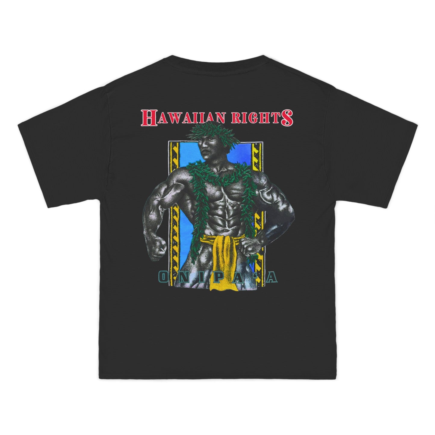 Hawaiian Strength Onipa’a Hawaiian Rights Vintage Design 90s New Print Beefy-T®  Short-Sleeve T-Shirt