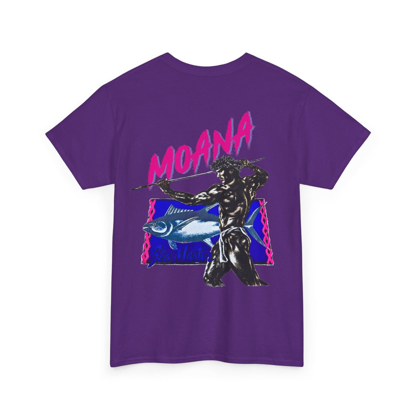 Hawaiian Strength Moana Sea Master Vintage Design 90s New Print T-shirt Unisex Heavy Cotton Tee