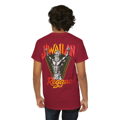 Jawaiian Strength Jawaiian Reggae Vintage Design 90s New Print Unisex Heavy Cotton Tee