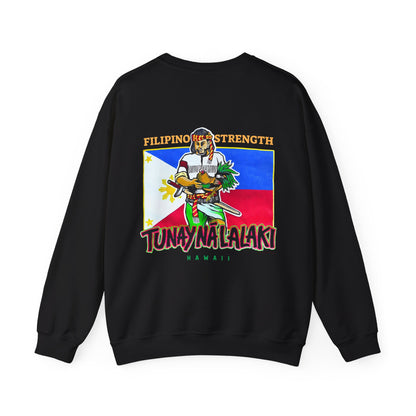 Filipino Strength Tunay Na Lalaki Filipino Strength Hawaii Vintage Design 90s New Print Unisex Heavy Blend™ Crewneck Sweatshirt