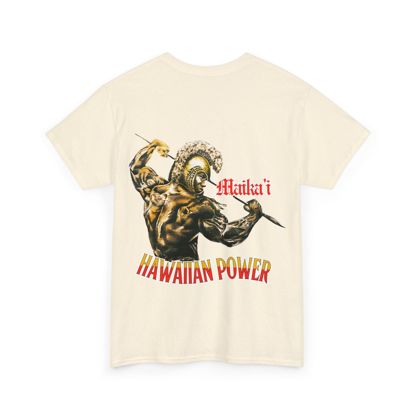 Hawaiian Strength Maika'i Hawaiian Power  Vintage Design 90s New Print Unisex Heavy Cotton Tee