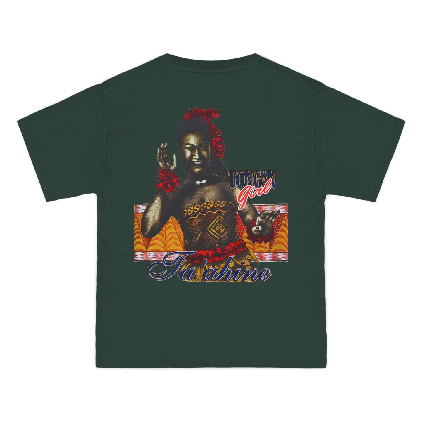 Local Strength Tongan Girl Ta'ahine Vintage Design 90s New Print Beefy-T®  Short-Sleeve T-Shirt