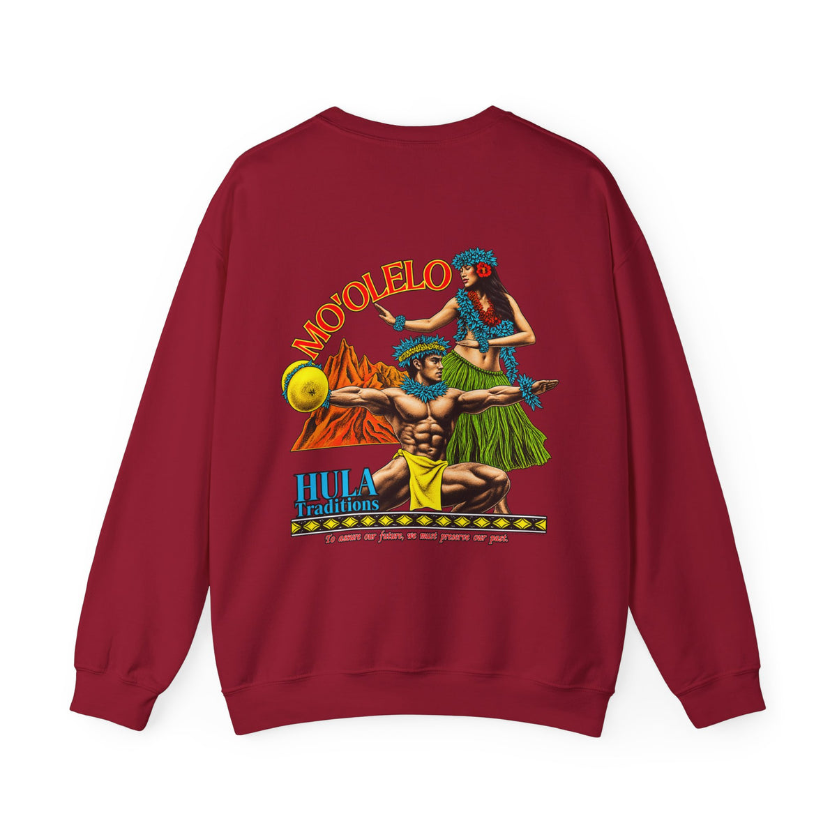 Hawaiian Strength Mo'olelo Hula Traditions Unisex Heavy Blend™ Crewneck Sweatshirt