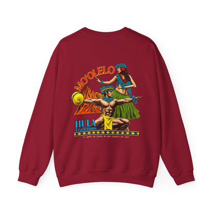 Hawaiian Strength Mo'olelo Hula Traditions Unisex Heavy Blend™ Crewneck Sweatshirt