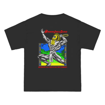 Hawaiian Strength Hawaiian Land Is Sacred Beefy-T®  Short-Sleeve T-Shirt