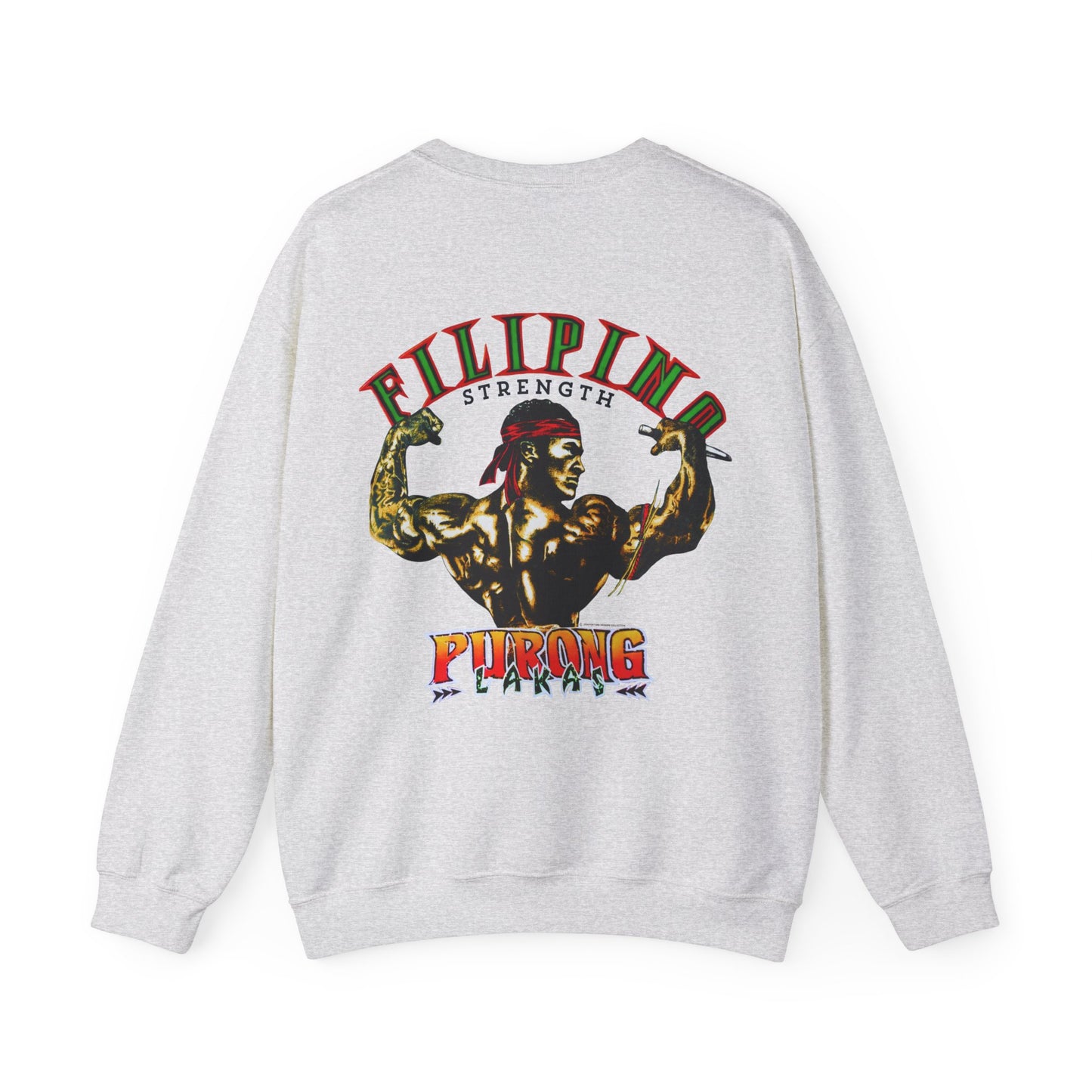 Filipino Strength Purong Lakas Vintage Design 90s New Print Unisex Heavy Blend™ Crewneck Sweatshirt