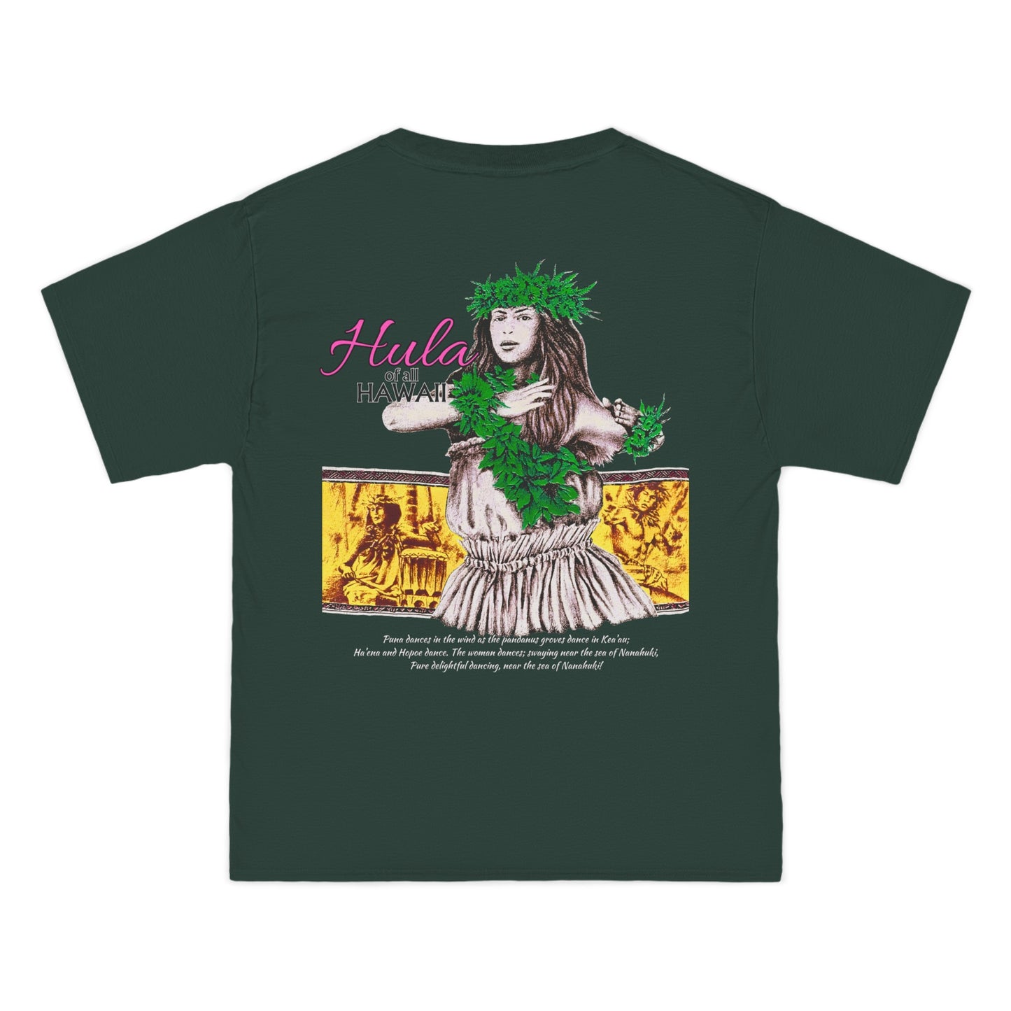 Hawaiian Strength Hula of all Hawaii Vintage Design 90s New Print Beefy-T®  Short-Sleeve T-Shirt