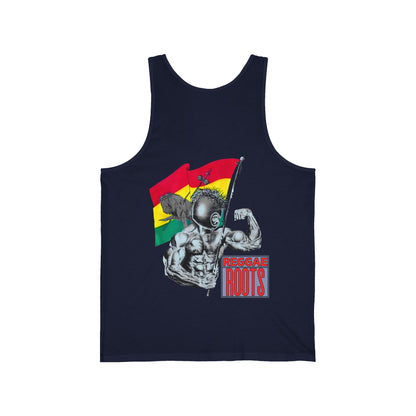 Jawaiian Strength Reggae Roots Vintage Design 90s New Print Unisex Jersey Tank