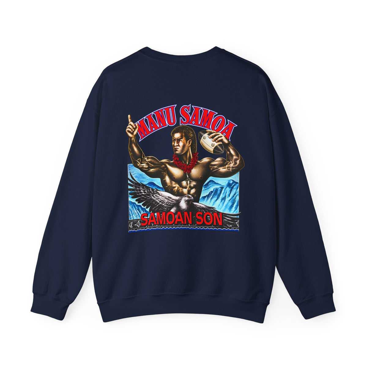 Samoan Strength Manu Samoa Samoan Son Unisex Heavy Blend™ Crewneck Sweatshirt