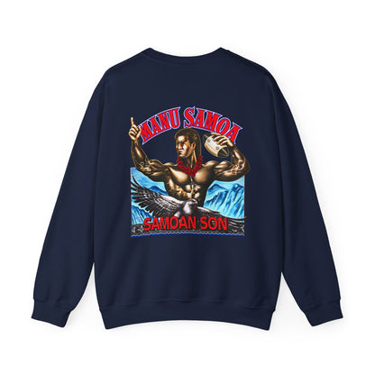 Samoan Strength Manu Samoa Samoan Son Unisex Heavy Blend™ Crewneck Sweatshirt