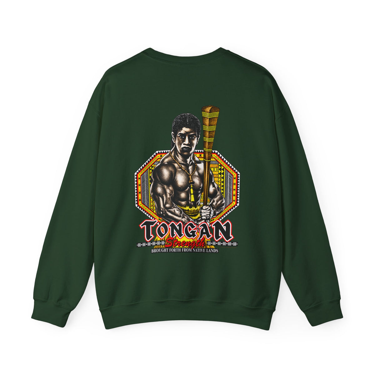 Local Strength Tongan Strength Brought Forth From Native Lands Unisex Heavy Blend™ Crewneck Sweatshirt