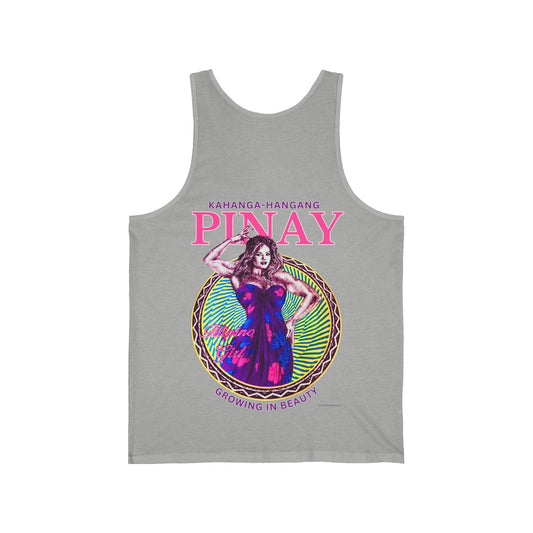 Filipino Strength Pinay Growing in Beauty Filipino Girl Kahanga Hangang Vintage Design 90s New Print Unisex Jersey Tank