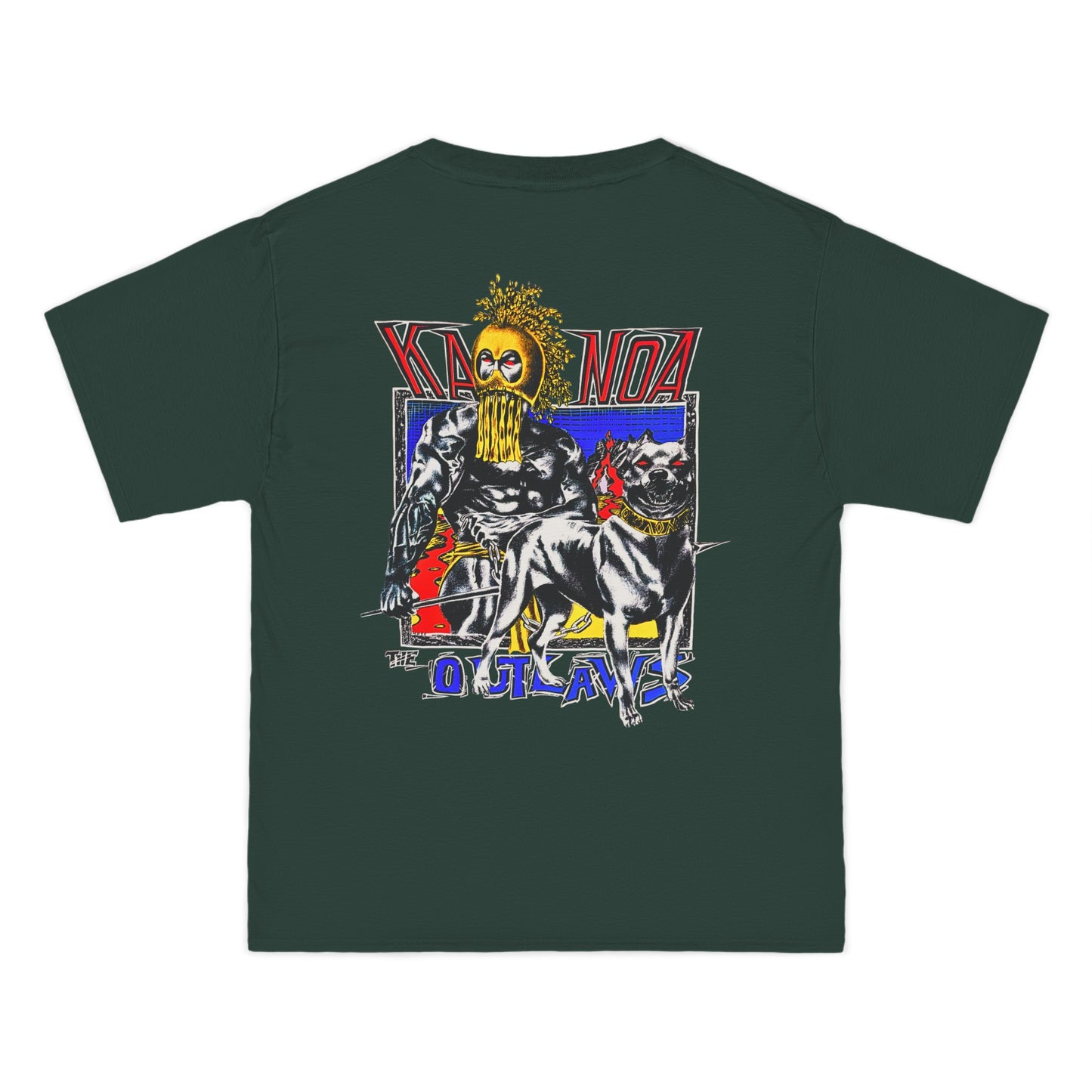 Hawaiian Strength Kanoa The Outlaws Vintage Design 90s New Print Beefy-T®  Short-Sleeve T-Shirt