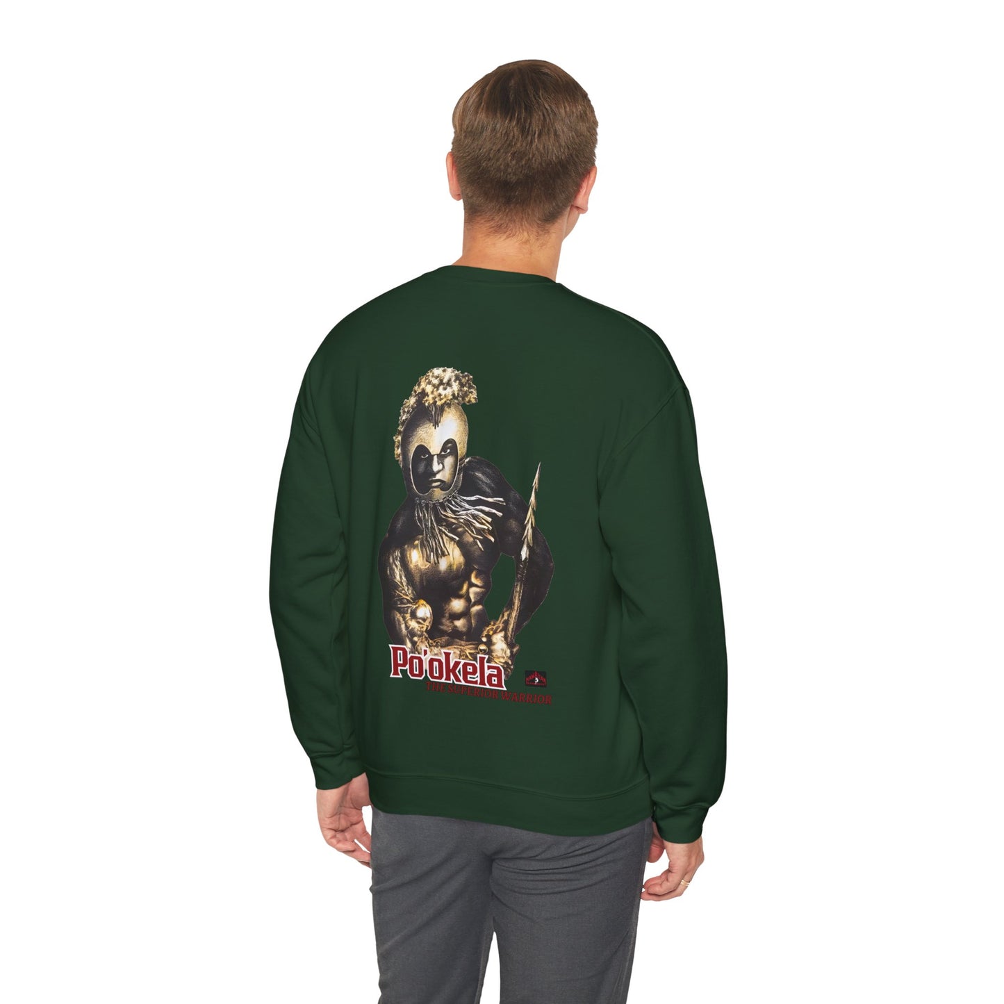 Hawaiian Strength Po'okela The Superior Warrior Vintage Design 90s New Print Unisex Heavy Blend™ Crewneck Sweatshirt