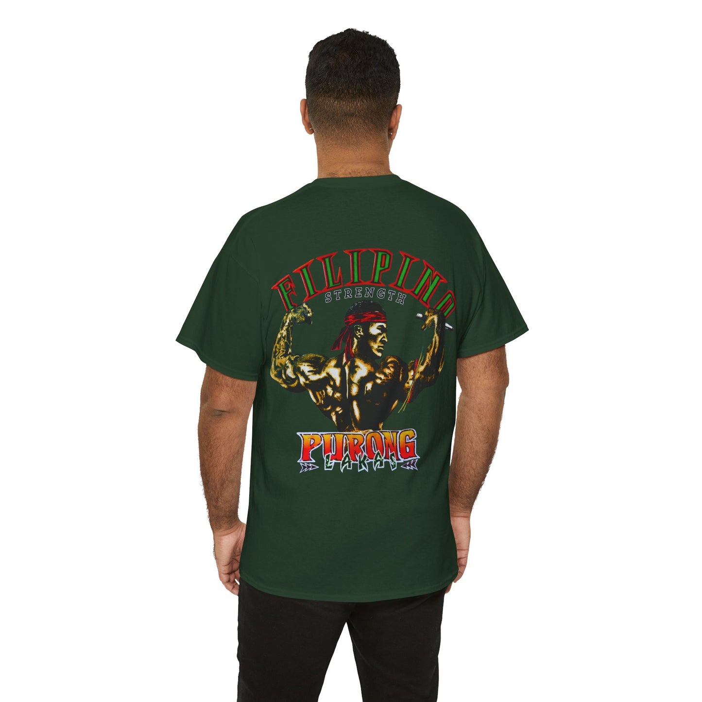 Filipino Strength Purong Lakas Vintage Design 90s New Print T-shirt Unisex Heavy Cotton Tee