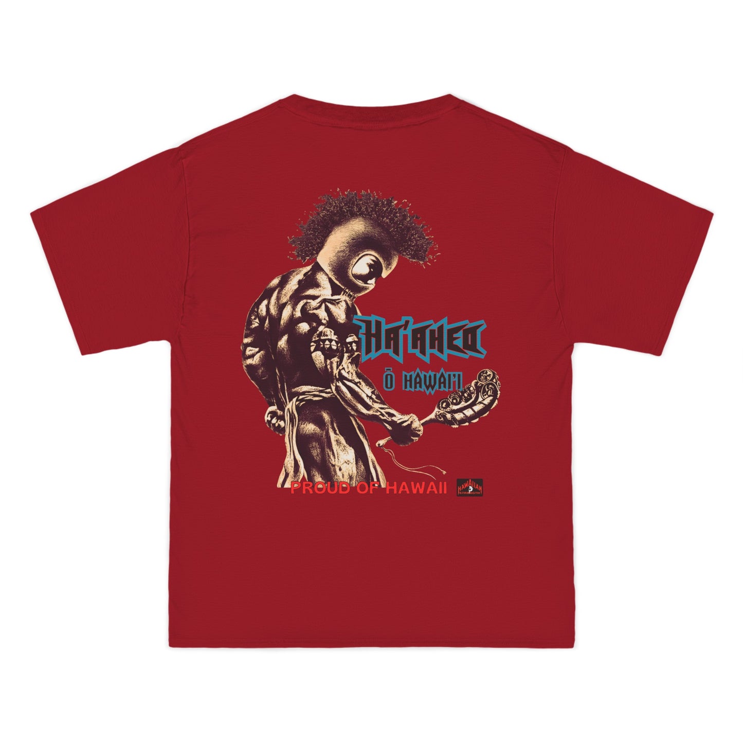 Hawaiian Strength Proud of Hawaii Ha'aheo o Hawai'i Vintage Design 90s New Print Beefy-T®  Short-Sleeve T-Shirt