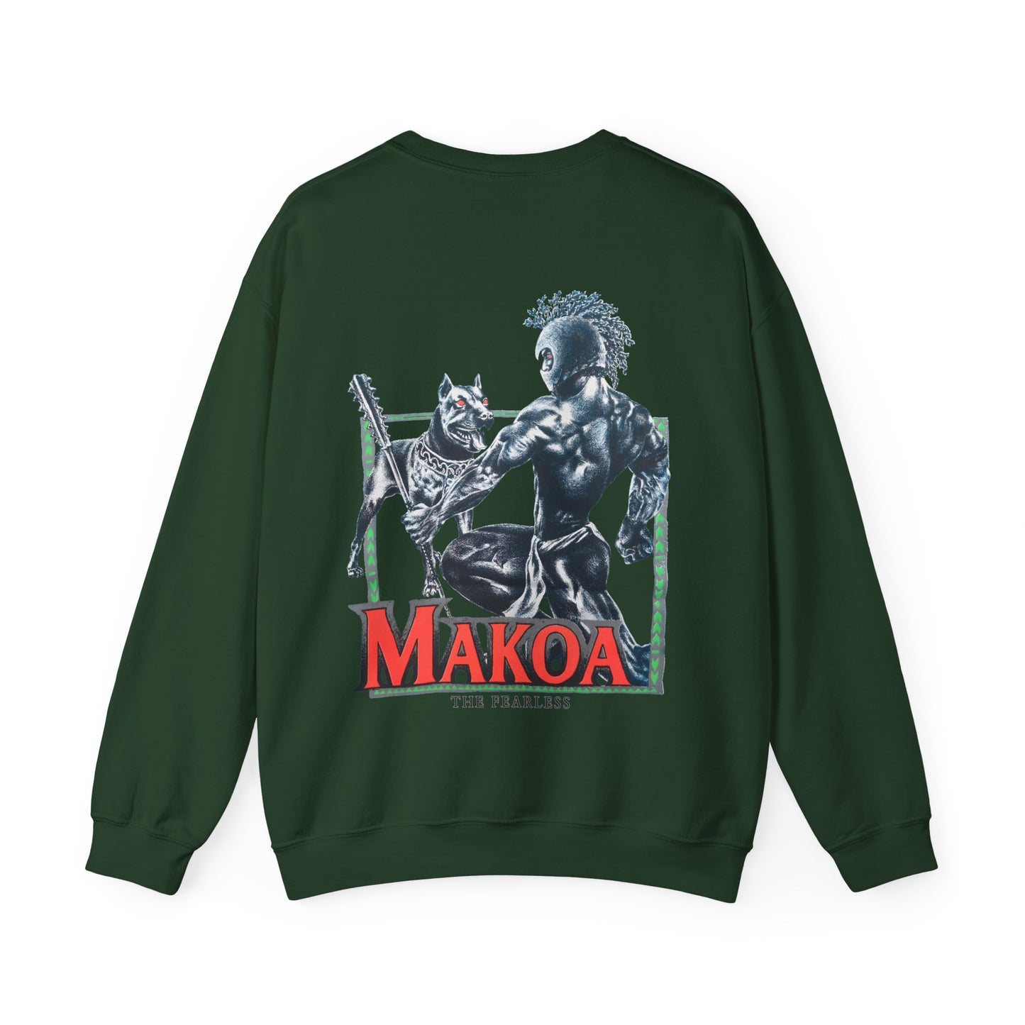 Hawaiian Strength Makoa The Fearless Vintage Design 90s New Print Unisex Heavy Blend™ Crewneck Sweatshirt