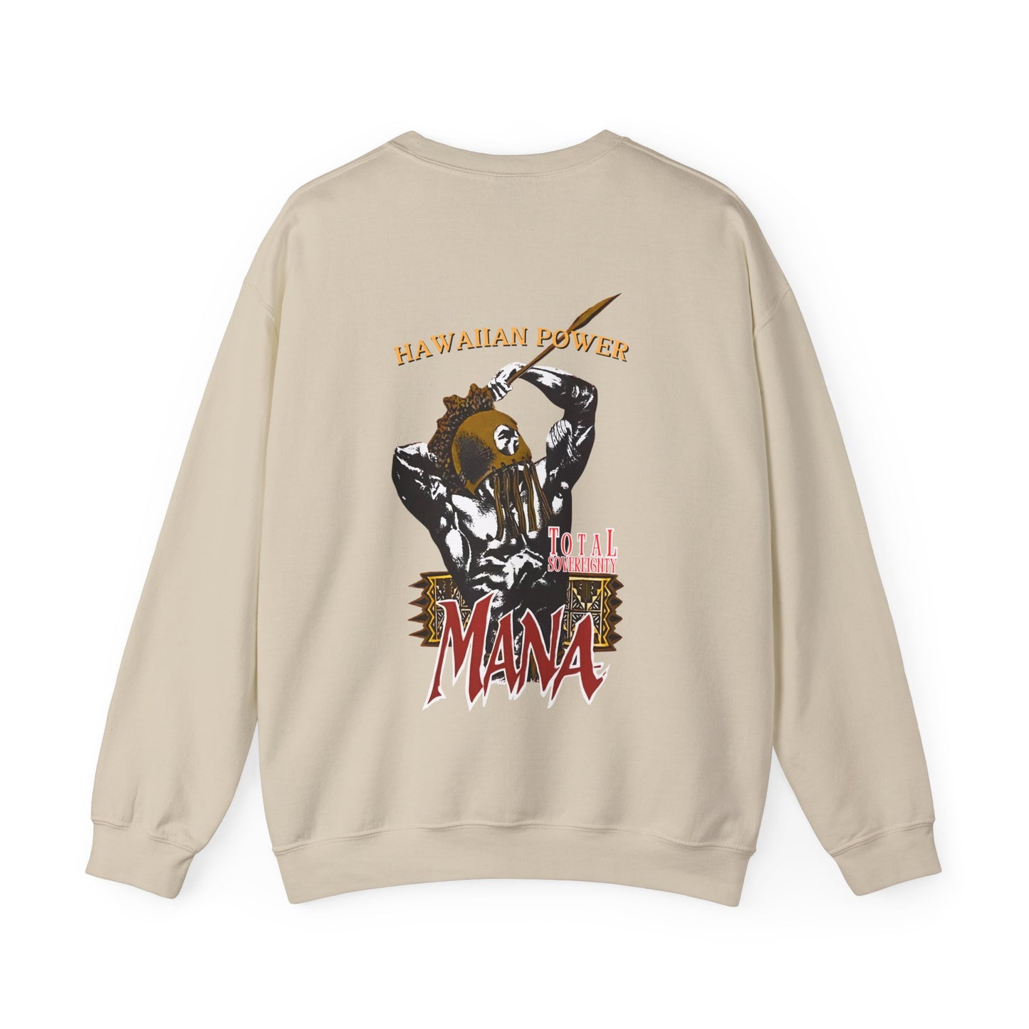 Hawaiian Strength Hawaiian Power Mana Total Sovereignty Vintage Design 90s New Print Unisex Heavy Blend™ Crewneck Sweatshirt