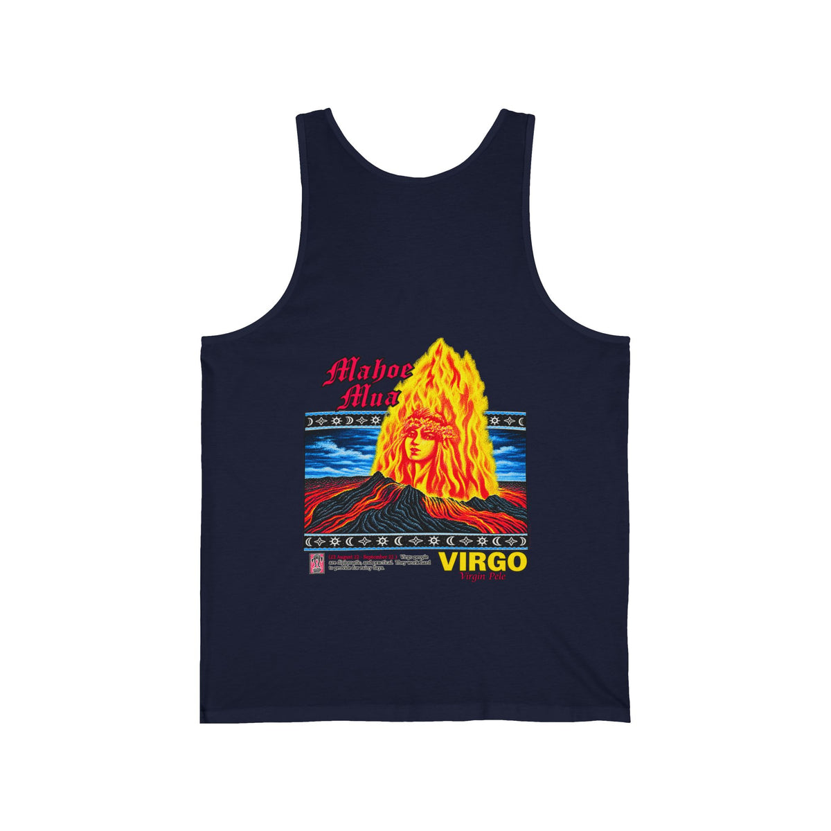 Hawaiian Strength Mahoe Mua Virgo Virgin Pele Unisex Jersey Tank