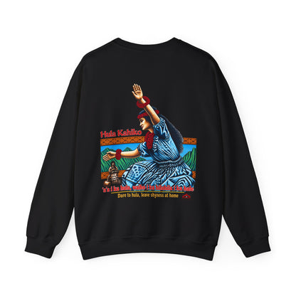 Hawaiian Strength Hula Kahiko Dare to Hula Unisex Heavy Blend™ Crewneck Sweatshirt