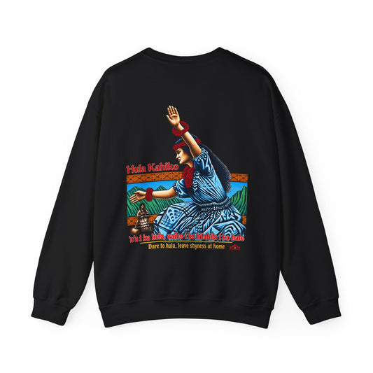 Hawaiian Strength Hula Kahiko Dare to Hula Unisex Heavy Blend™ Crewneck Sweatshirt
