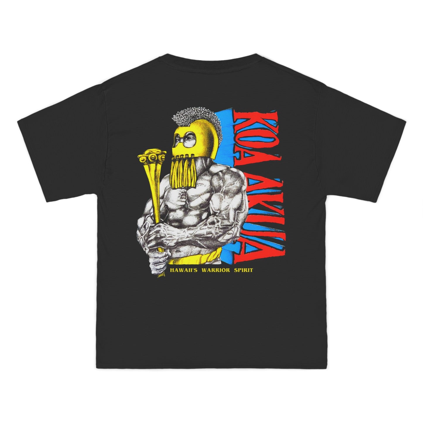 Hawaiian Strength Koa Akua Hawaii's Warrior Spirit Vintage Design 90s New Print Beefy-T®  Short-Sleeve T-Shirt