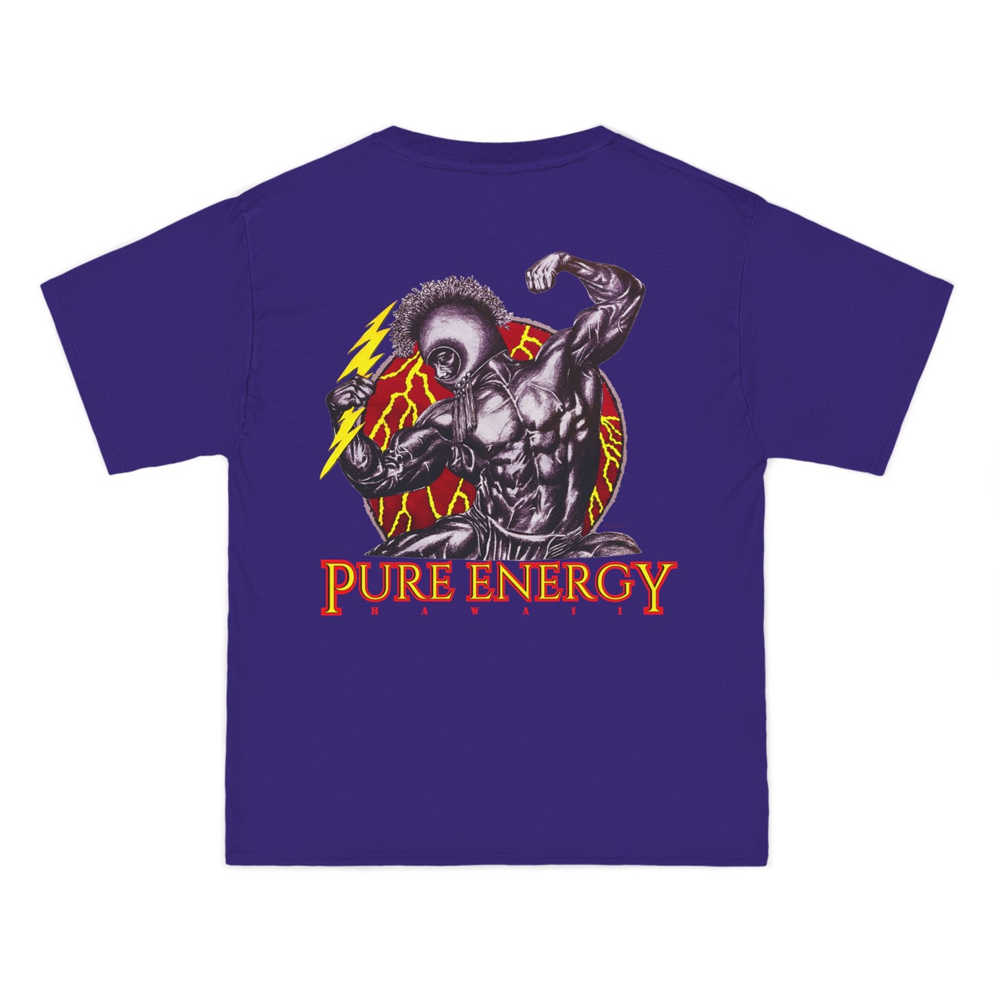Hawaiian Strength Pure Energy Hawaii Vintage Design 90s New Print Beefy-T®  Short-Sleeve T-Shirt