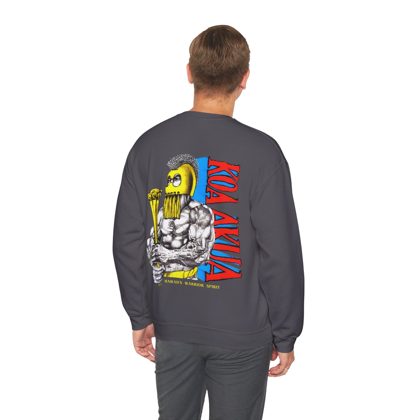 Hawaiian Strength Koa Akua Hawaii's Warrior Spirit Vintage Design 90s New Print Unisex Heavy Blend™ Crewneck Sweatshirt