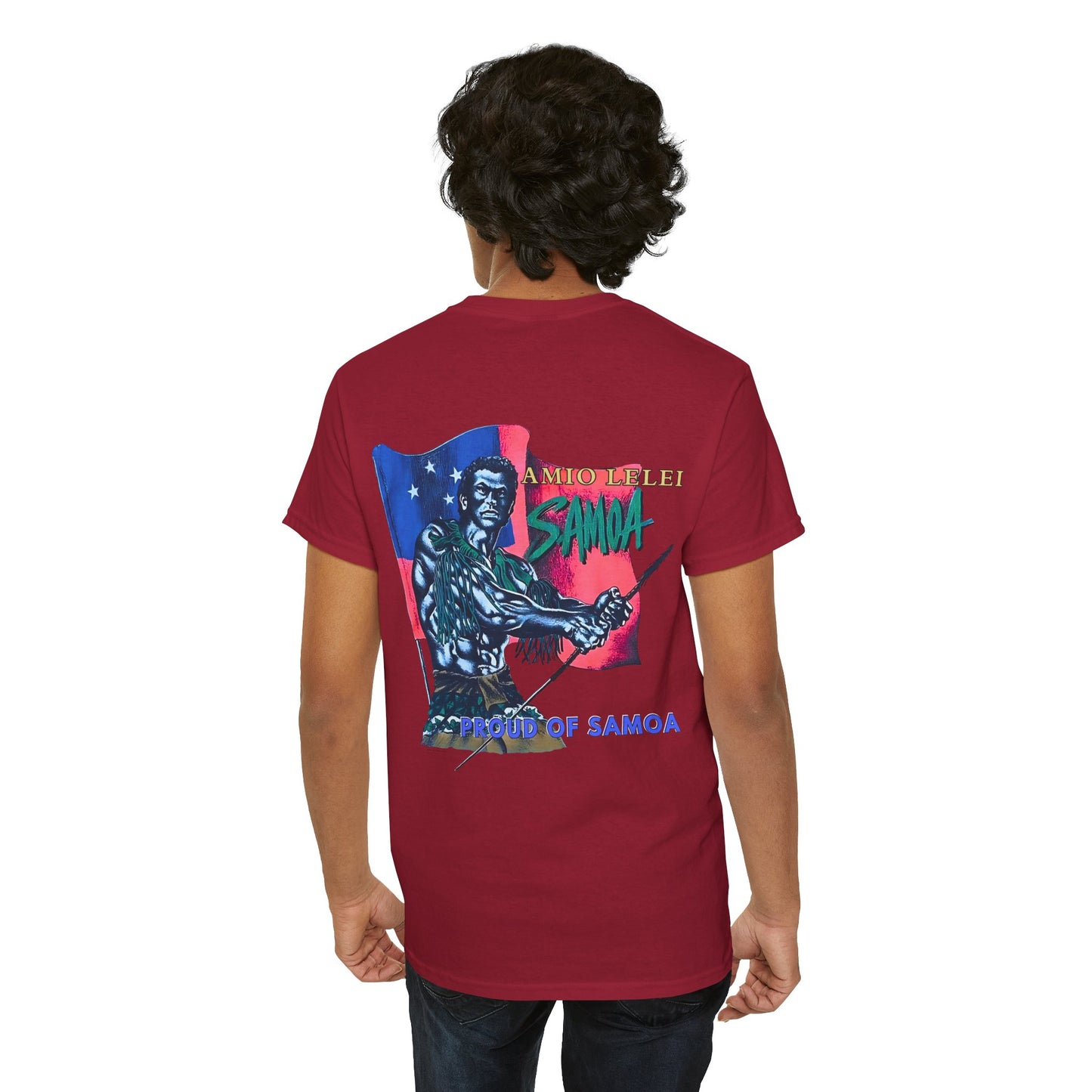 Samoan Strength Proud of Samoa Amio Lelei Vintage Design 90s New Print Unisex Heavy Cotton Tee