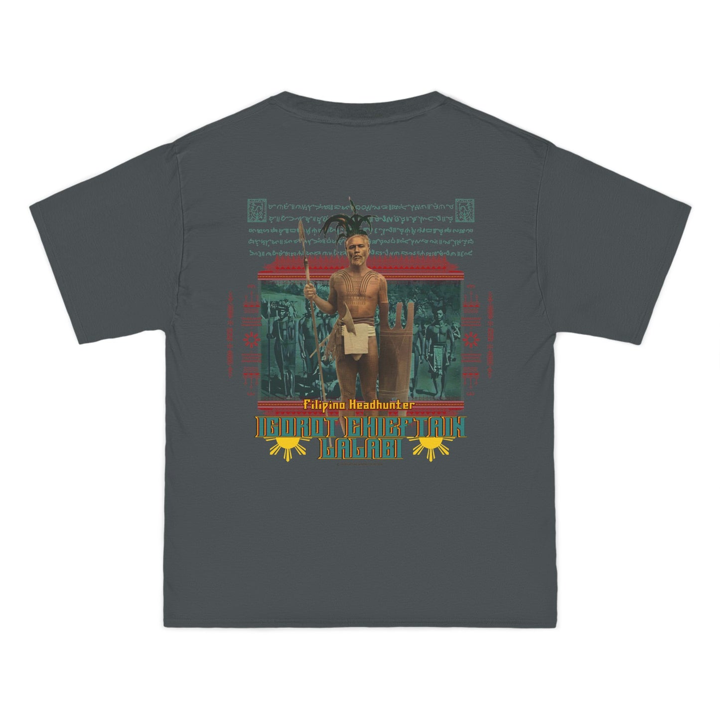 Filipino Strength Filipino Headhunter Igorot Chieftain Lalabi Beefy-T®  Short-Sleeve T-Shirt