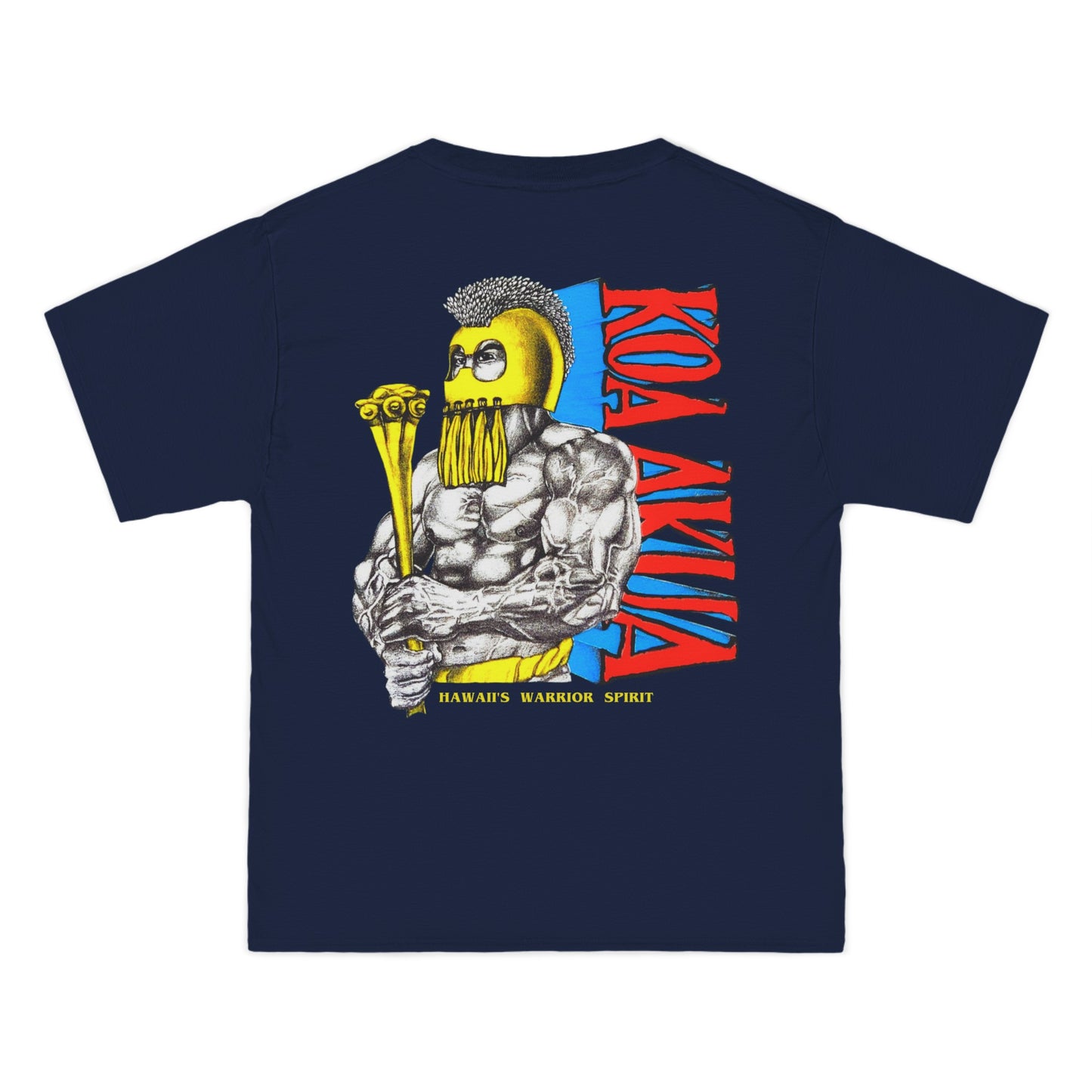 Hawaiian Strength Koa Akua Hawaii's Warrior Spirit Vintage Design 90s New Print Beefy-T®  Short-Sleeve T-Shirt