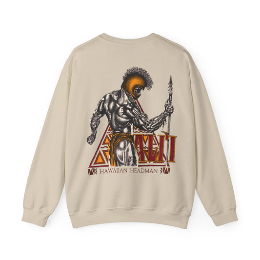 Hawaiian Strength Ali'i Hawaiian Headman Vintage Design 90s New Print Unisex Heavy Blend™ Crewneck Sweatshirt