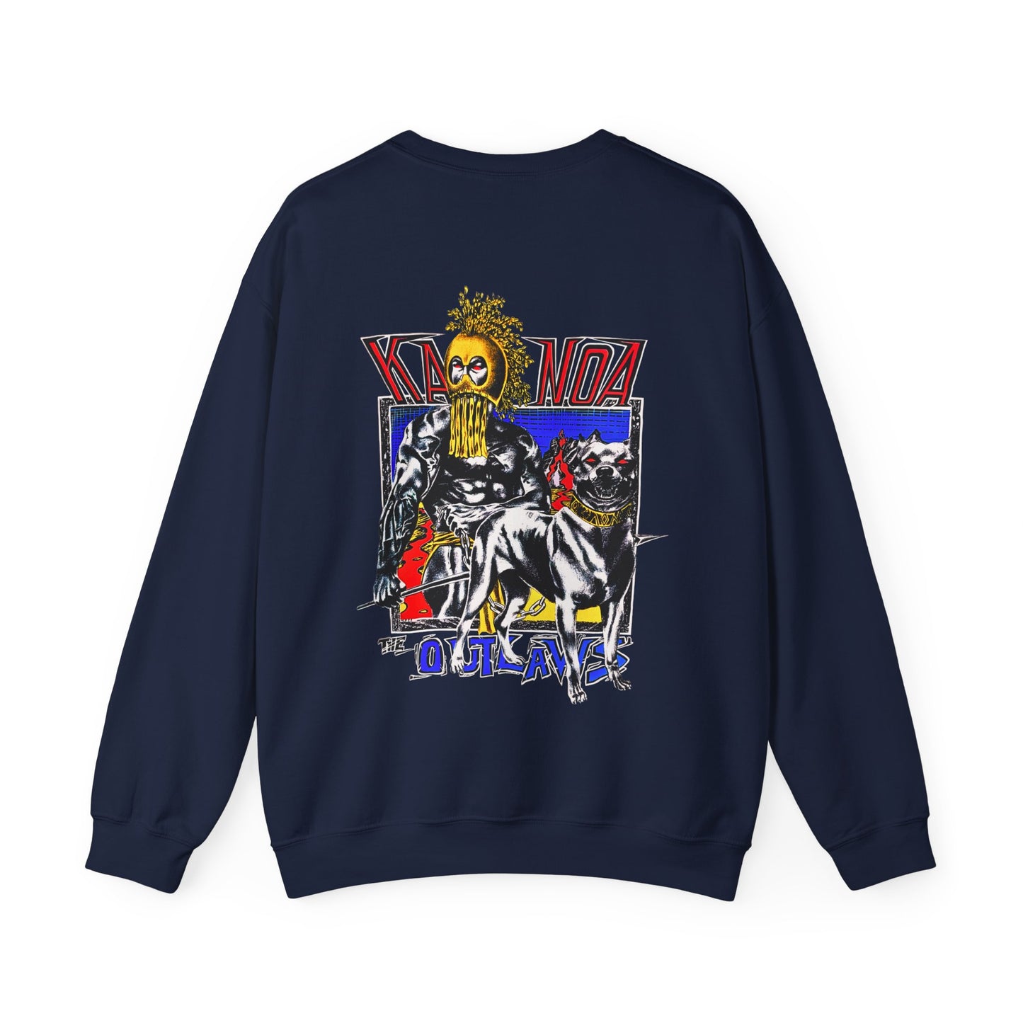 Hawaiian Strength Kanoa The Outlaws Vintage Design 90s New Print Unisex Heavy Blend™ Crewneck Sweatshirt