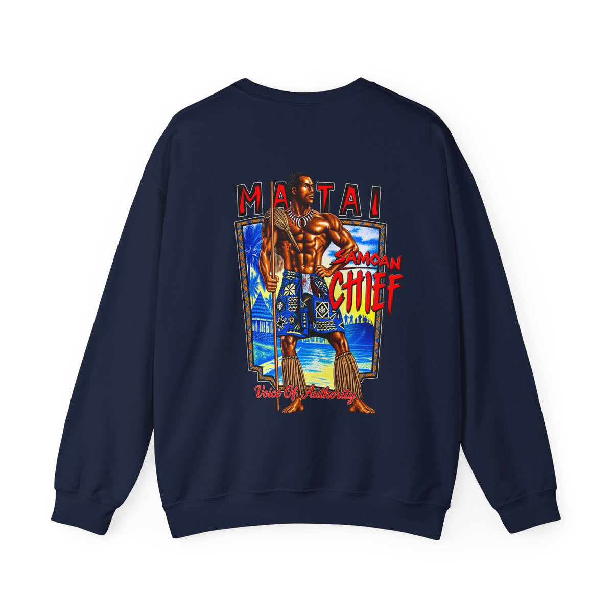Samoan Strength Samoan Chief Matai Unisex Heavy Blend™ Crewneck Sweatshirt
