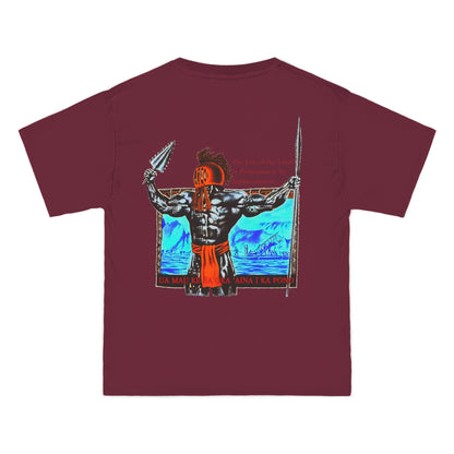 Hawaiian Strength The Life of the Land is Perpetuated by Righteousness Ua Mau Ke Ea Oka 'Aina I Ka Pono New Print Beefy-T®  Short-Sleeve T-Shirt