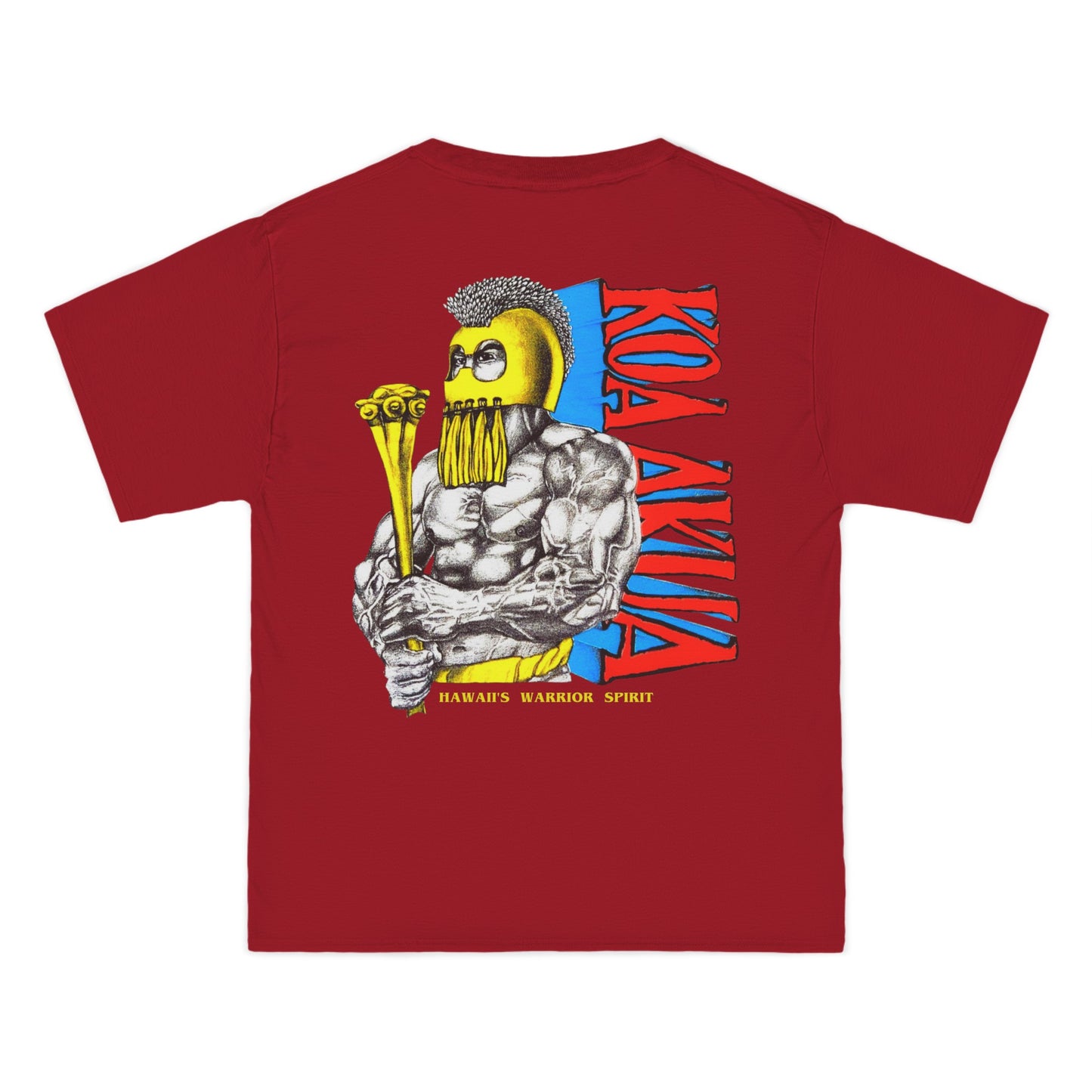 Hawaiian Strength Koa Akua Hawaii's Warrior Spirit Vintage Design 90s New Print Beefy-T®  Short-Sleeve T-Shirt