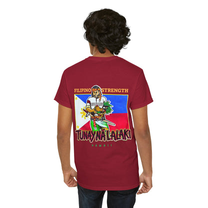 Filipino Strength Tunay Na Lalaki Filipino Strength Hawaii Vintage Design 90s New Print Unisex Heavy Cotton Tee
