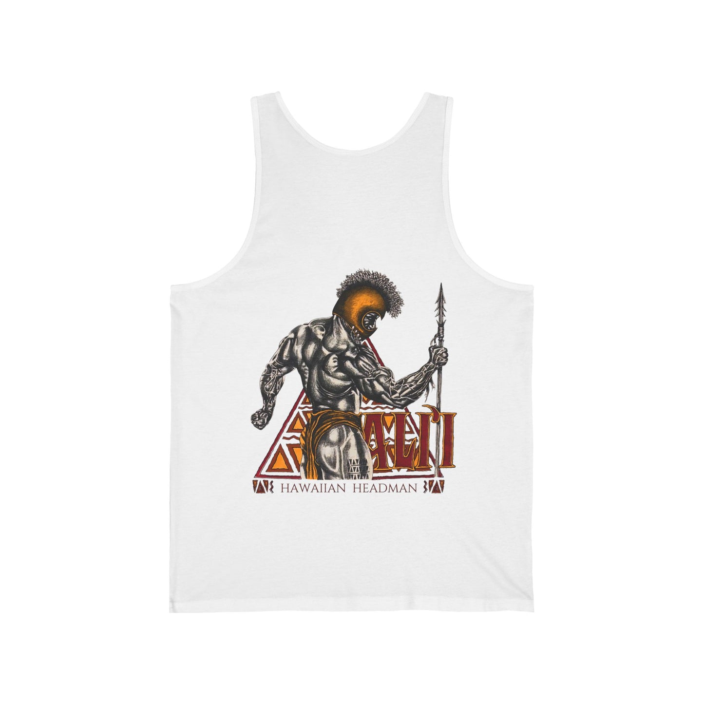 Hawaiian Strength Ali'i Hawaiian Headman Vintage Design 90s New Print Unisex Jersey Tank