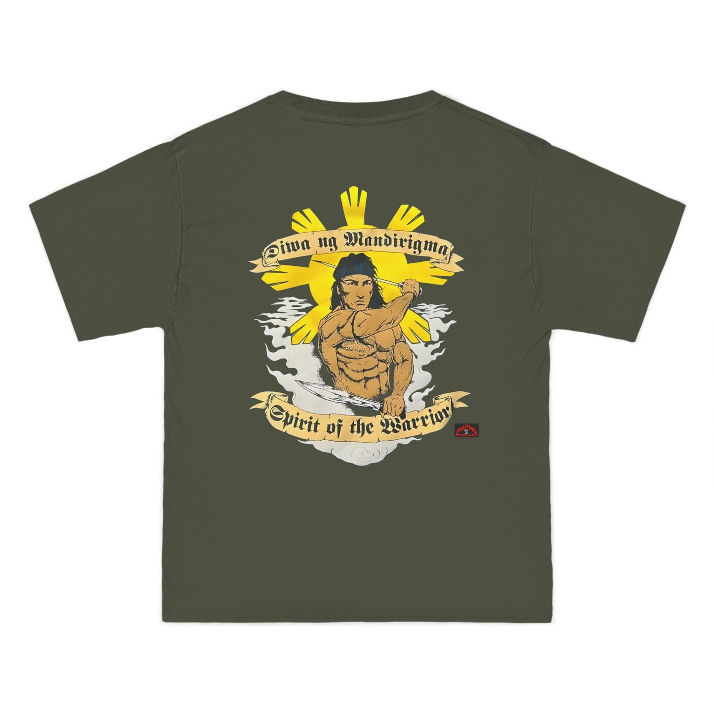 Filipino Strength Spirit of the Warrior Diwa ng Mandirigma Vintage Design 90s New Print Beefy-T®  Short-Sleeve T-Shirt