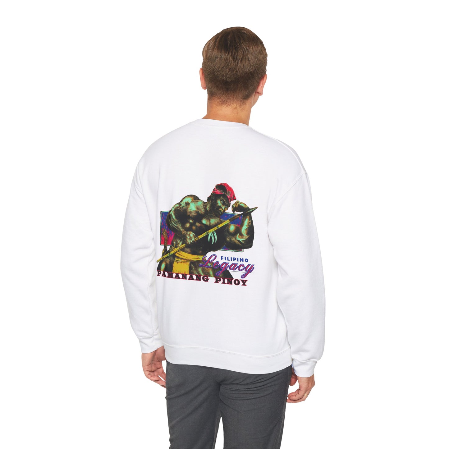 Filipino Strength Filipino Legacy Pamanang Pinoy Vintage Design 90s New Print Unisex Heavy Blend™ Crewneck Sweatshirt